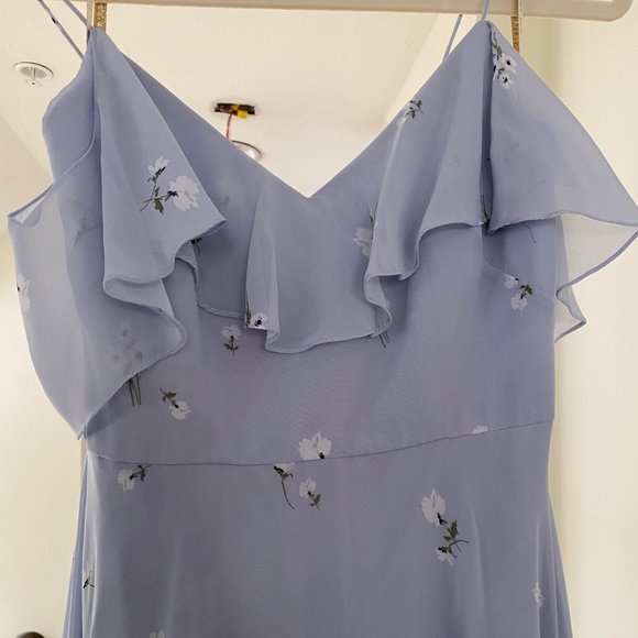 Jenny Yoo Ditsy Floral Whisper Blue Dress (size 0) Worn once! - Picture 3 of 4